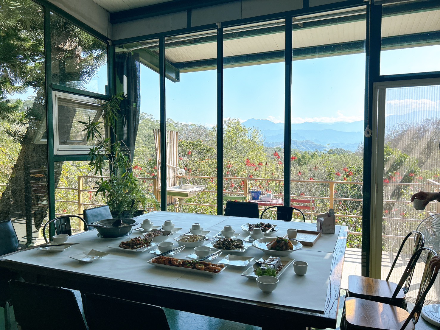 遙望山景好風光 x 景美菜也美｜五星級有機怡明茶園的創意客家與特色茶料理 by豬圈圈樂活趣